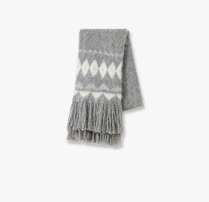 Nepalese Alpaca Wool Tassel Scarf