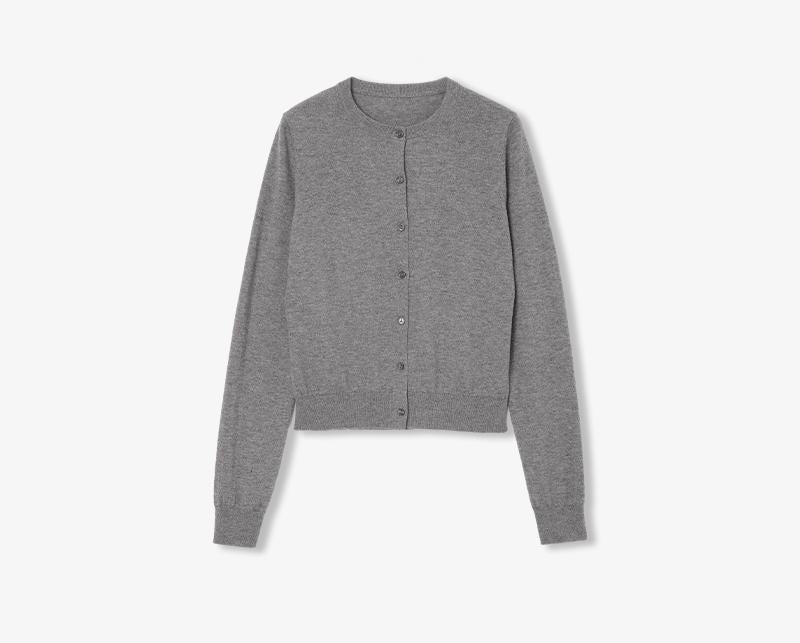 Long Sleeve Knitted Wool Cardigan