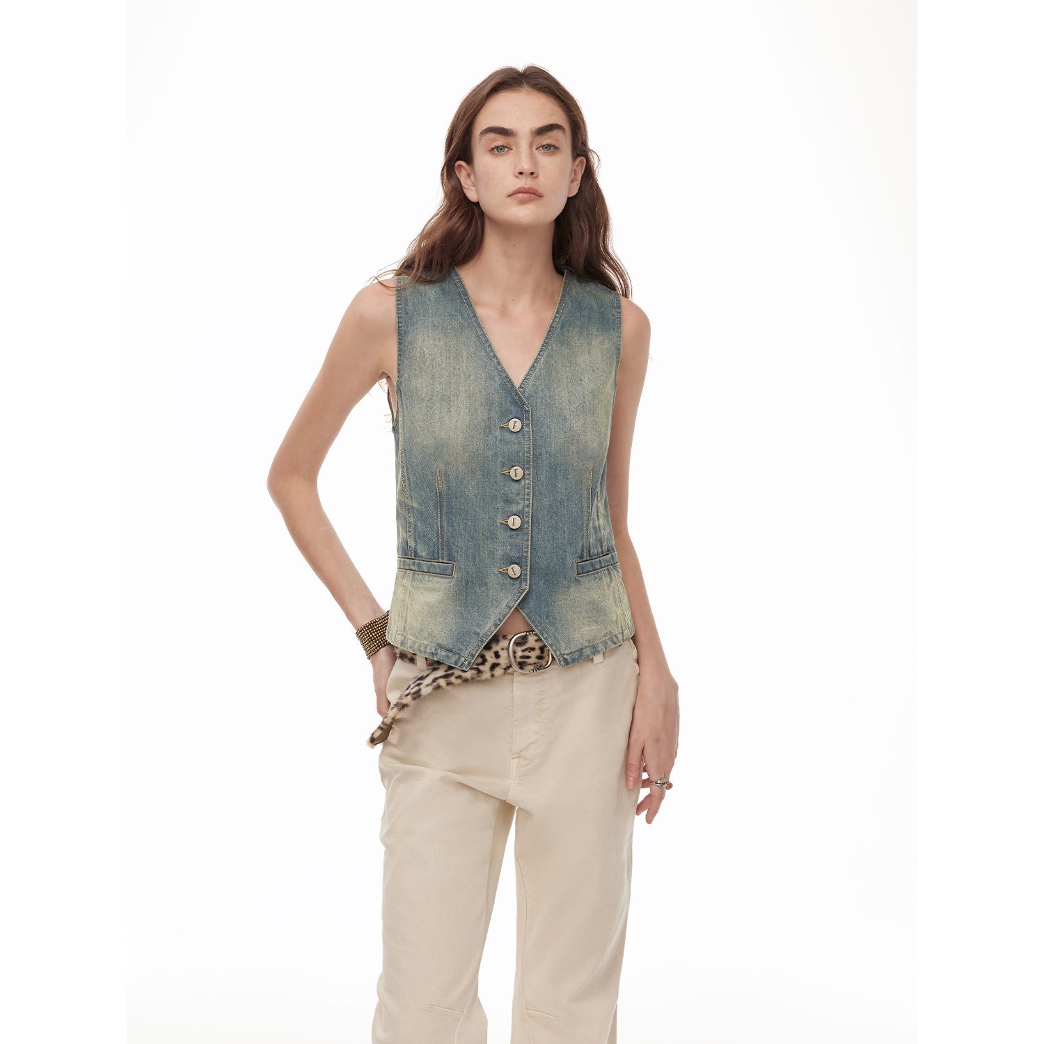 "Diary of an Old Friend" Oversized Suit Vest Set