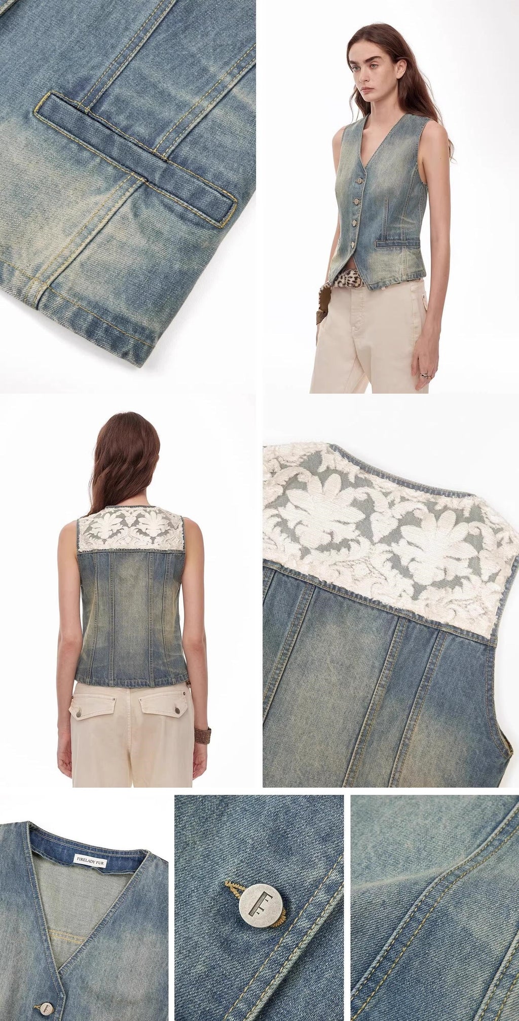 "Diary of an Old Friend" Oversized Suit Vest Set