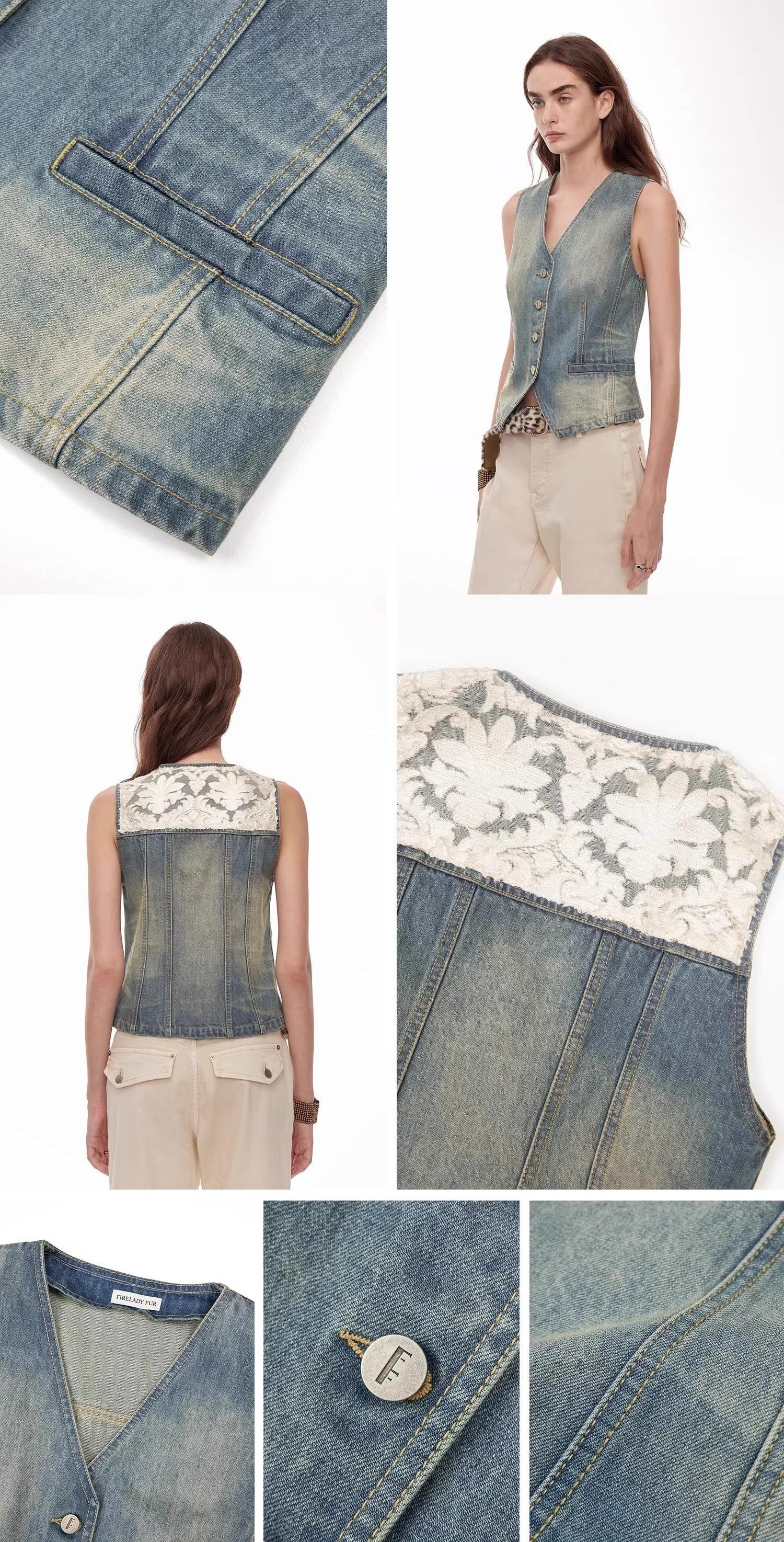 "Diary of an Old Friend" Oversized Suit Vest Set