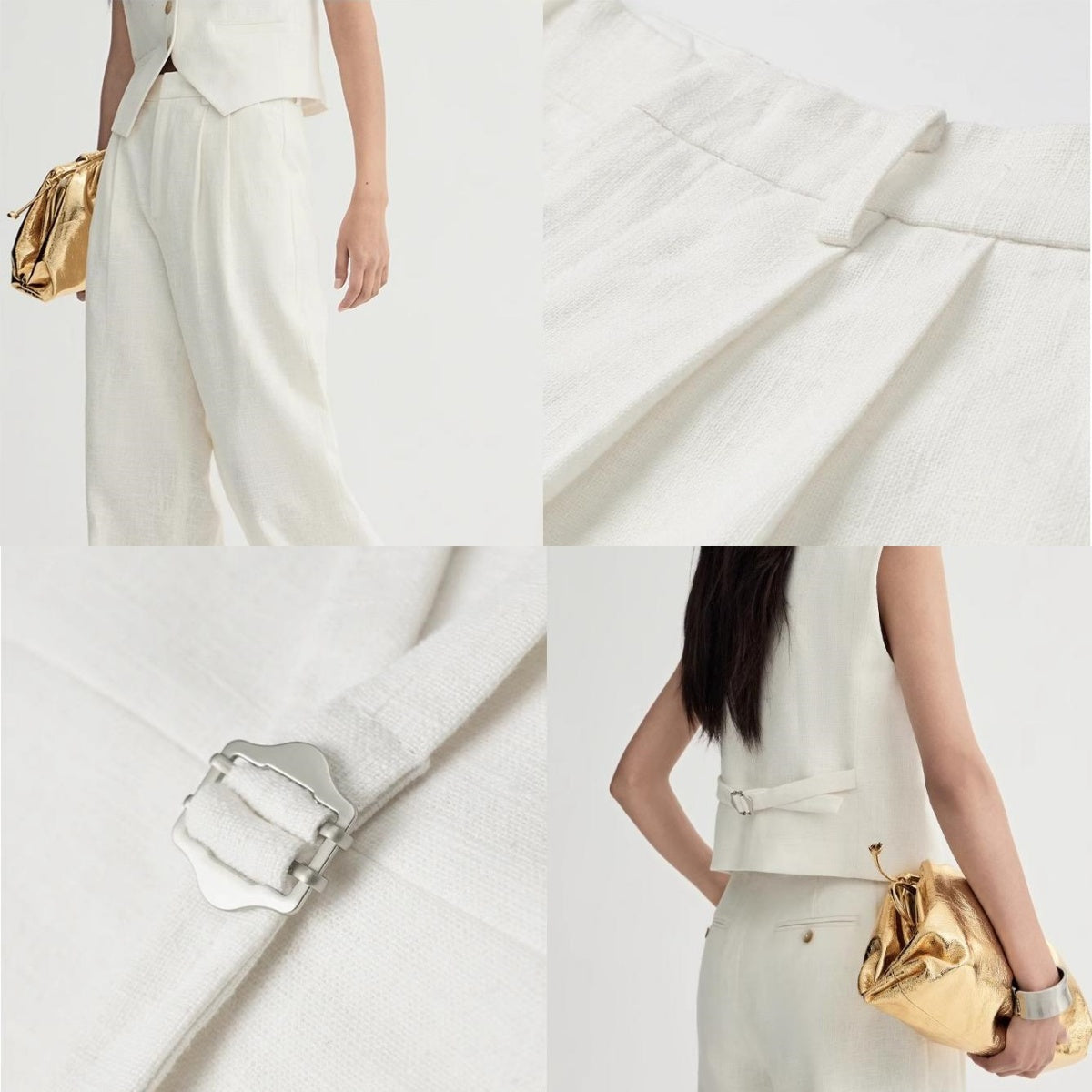 "Diary of an Old Friend" Oversized Suit Vest Set
