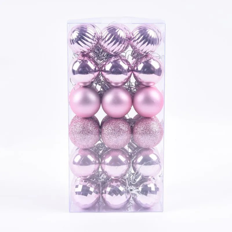 Christmas Ball Ornament Holiday Set – 36-Piece